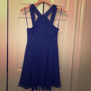 Lulu’s Forevermore Blue Skater Dress